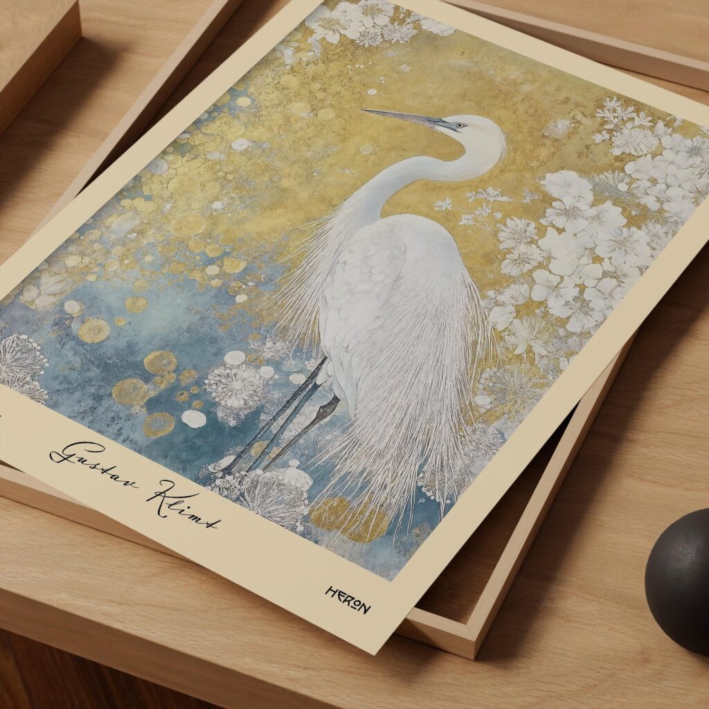 Gustav Klimt Heron Print