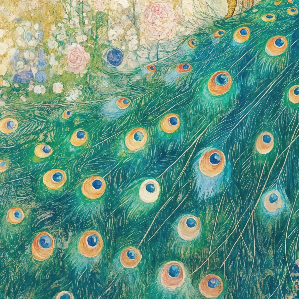Gustav Klimt Peacock Print