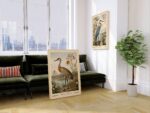 Heron and Sandhill Crane William Morris Wall Art Set