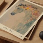 Horse Klimt Art Print