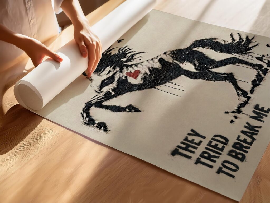 Horse with Birds Wall Art