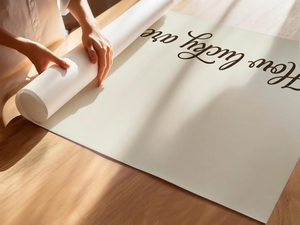 How Lucky Are We Quote Minimalist Script Print