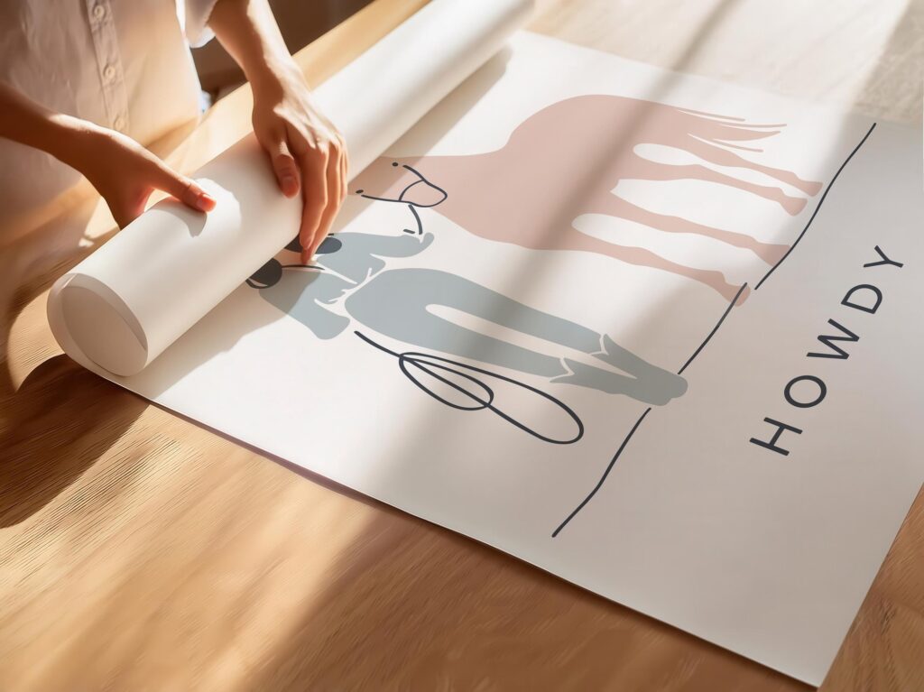 Howdy Cowgirl Minimalist Print