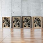 Japandi Zebra Wall Art