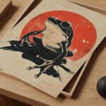 Japanese Frog Art Print