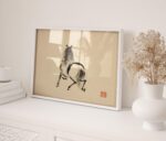 Japanese Ink Horse Print