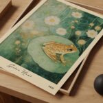 Klimt Frog Print