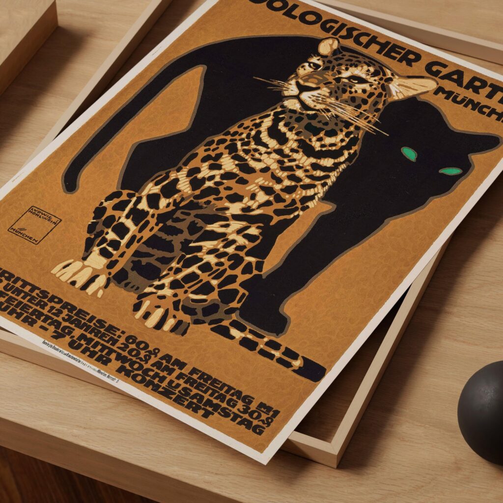 Leopard and Panther Art Print