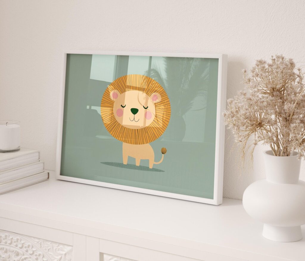 Lion Nursery Print