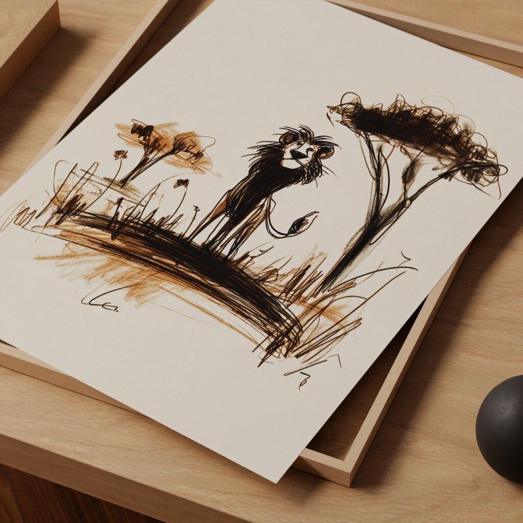 Lion Safari Poster