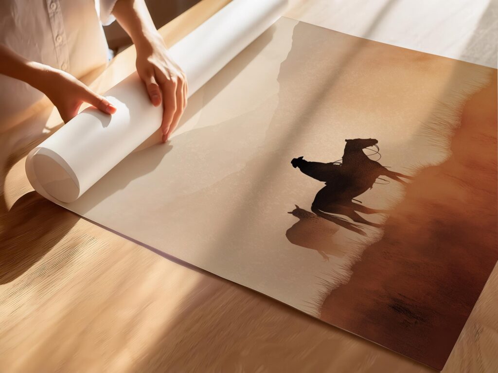 Lone Cowboy Print