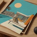 Mid Century Modern Owl Art Print