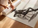 Minimalist Cowboy Sketch Art Print