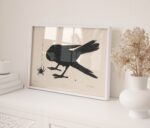 Minimalist Crow Art Print