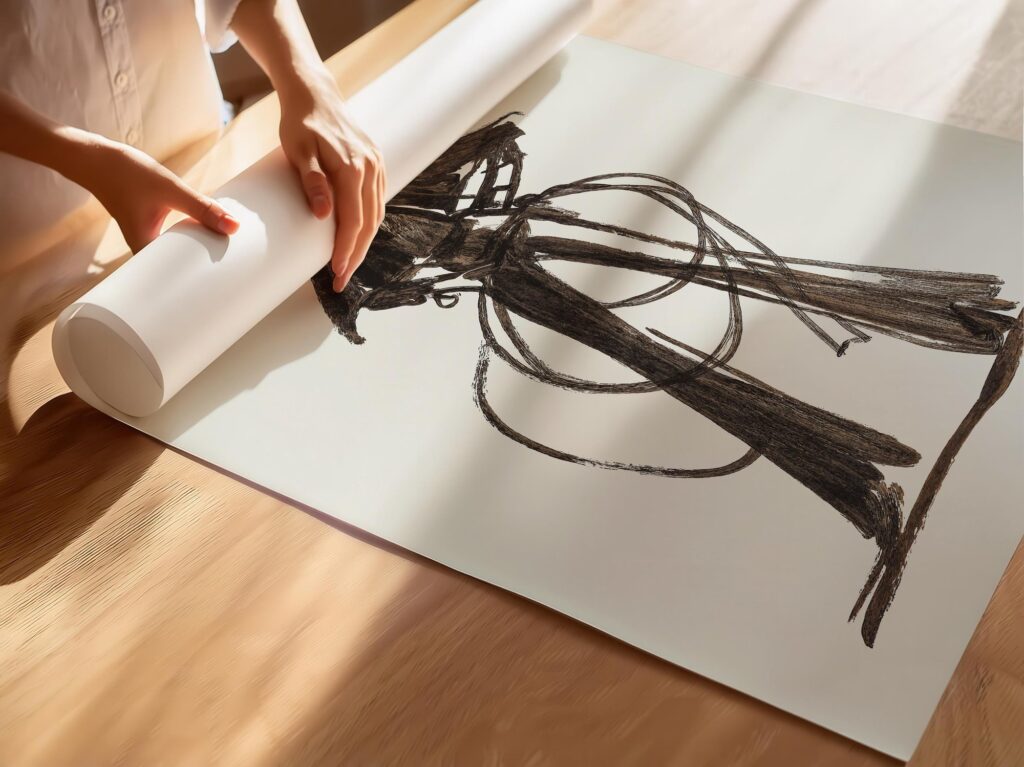 Modern Cowgirl Sketch Print