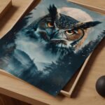 Mystical Owl Moon Print