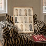 Neutral Cowgirl Cowboy Boots Print