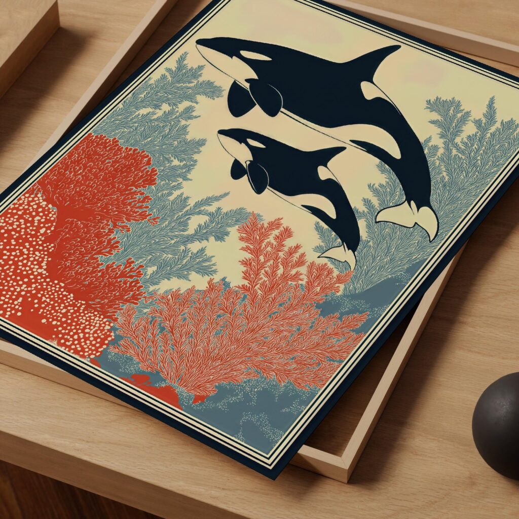 Orca Coastal Wall Art