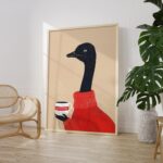 Ostrich Coffee Print