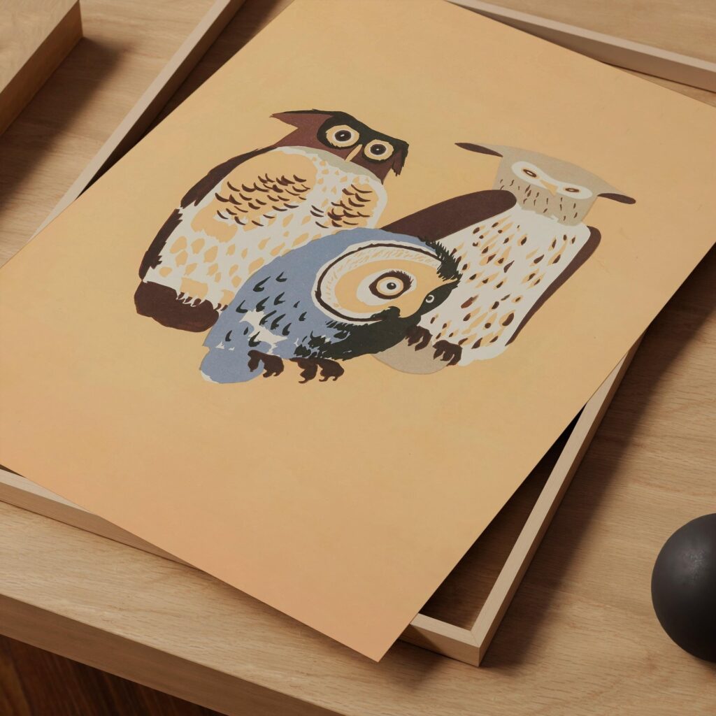 Owl Nursery Art Print
