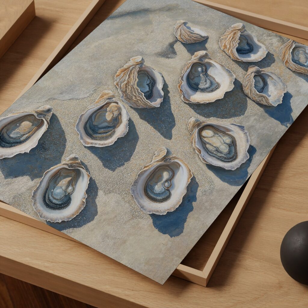 Oyster Shell Art Print