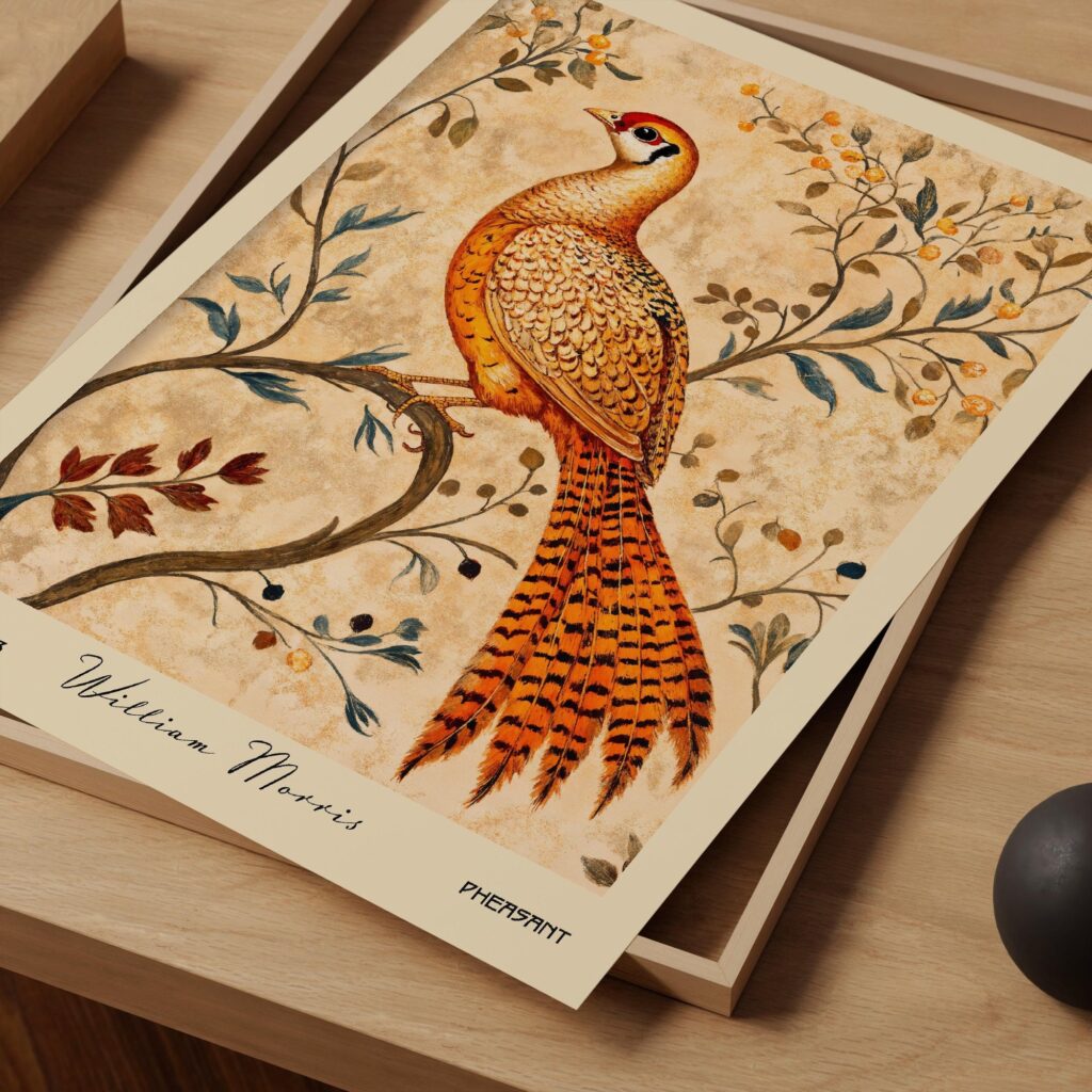 Pheasant William Morris Print