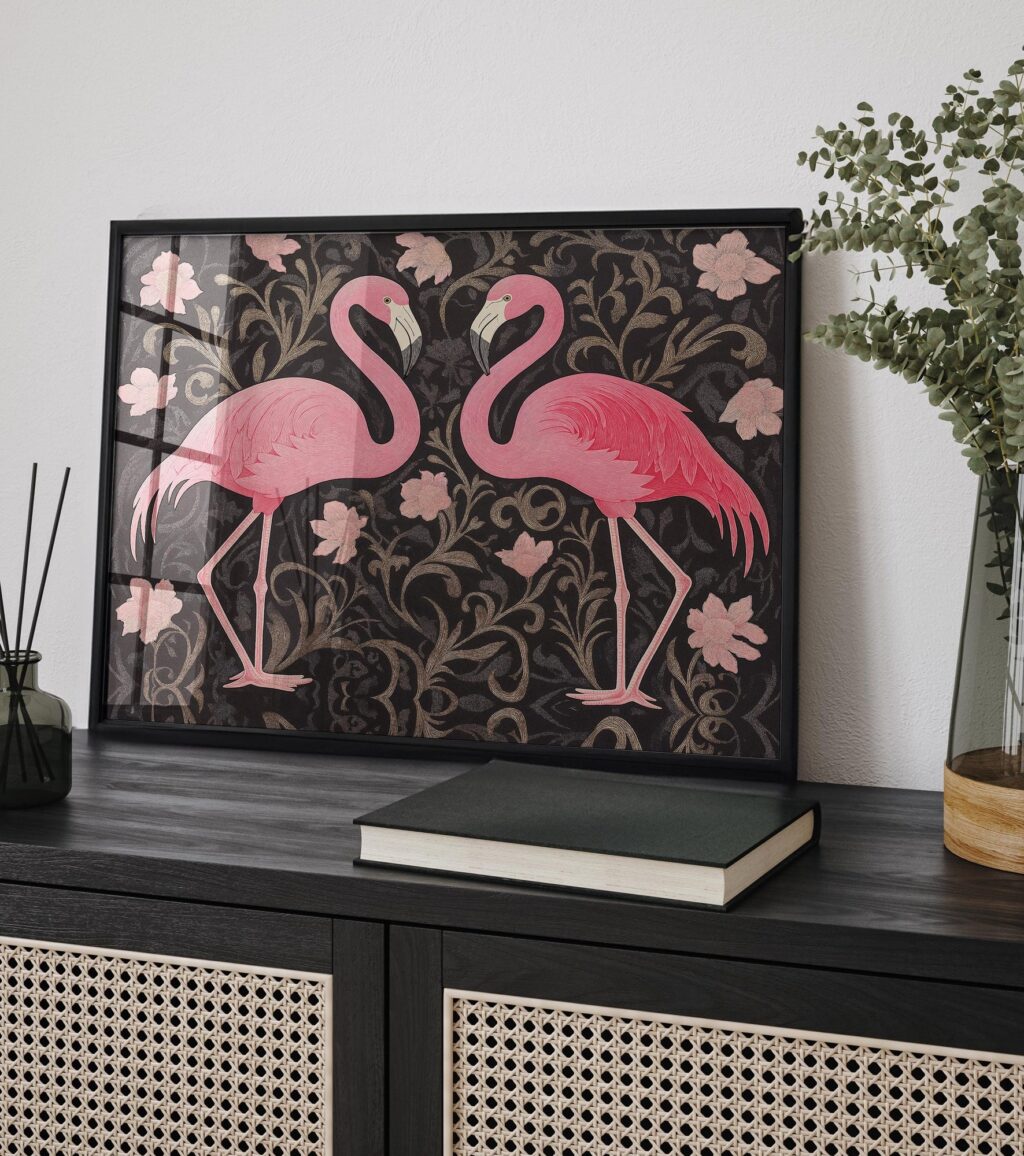 Pink Flamingo Art Print