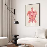 Pink Sea Turtle Print