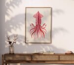Pink Squid Print