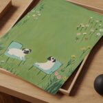 Pug Garden Print