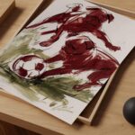 Pug Soccer Illustration Print