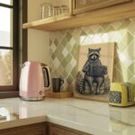 Raccoon Playing an Accordion in the Desert Print