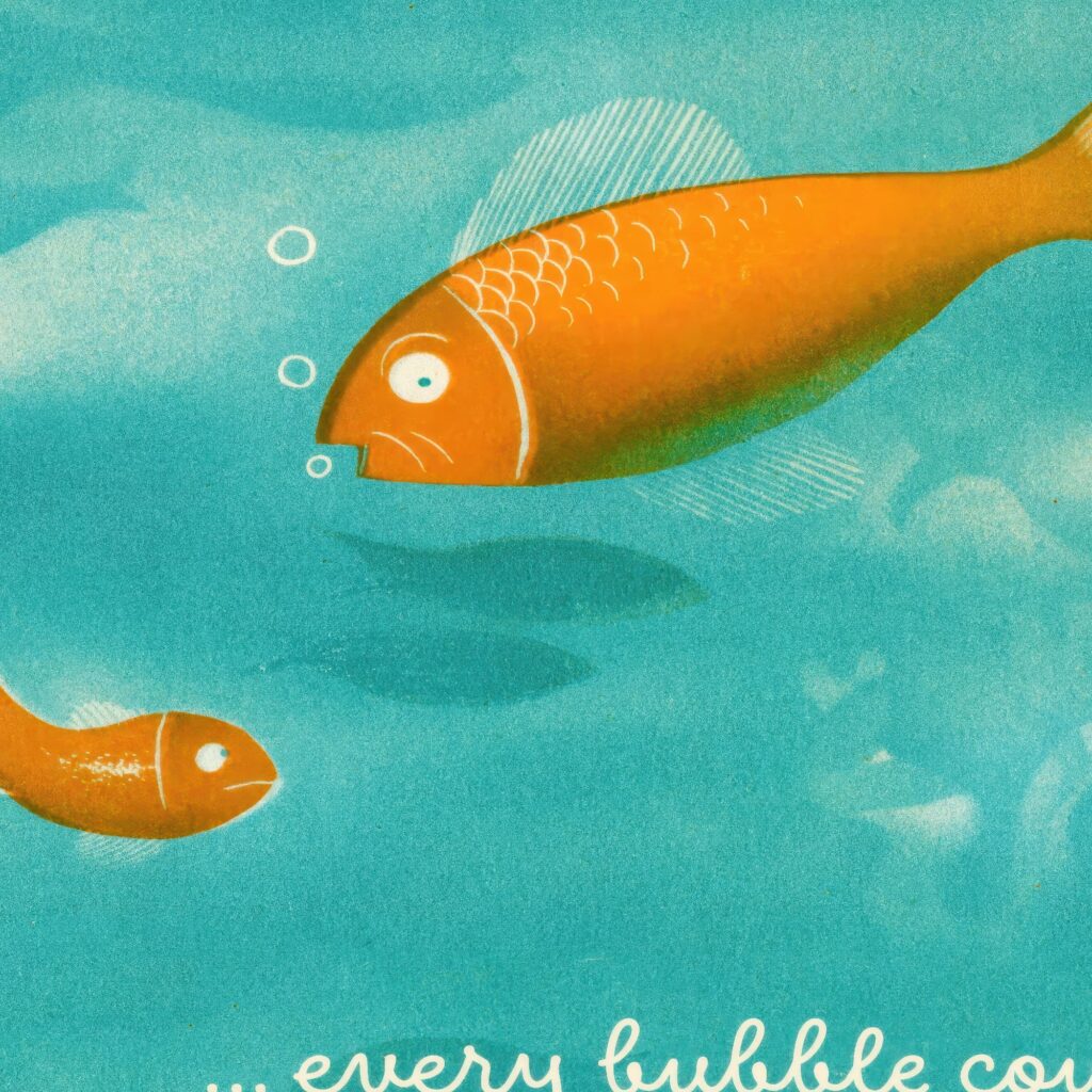 Retro Fish Print