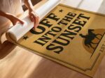 Ride Off Into The Sunset Sign Print
