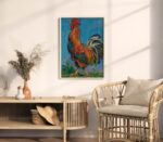 Rustic Rooster Art Print