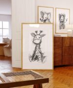 Safari Sketch Set of 3 Wall Art Prints