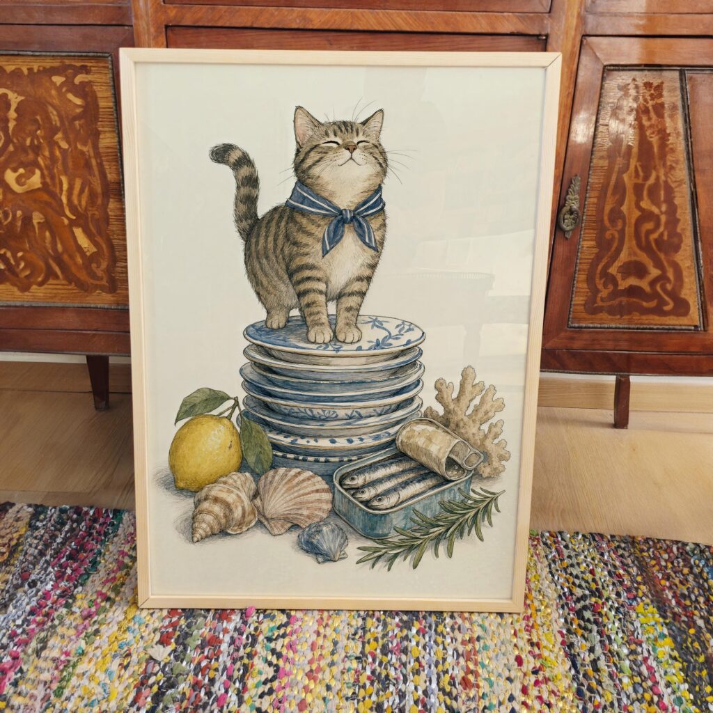 Sailor Cat Print