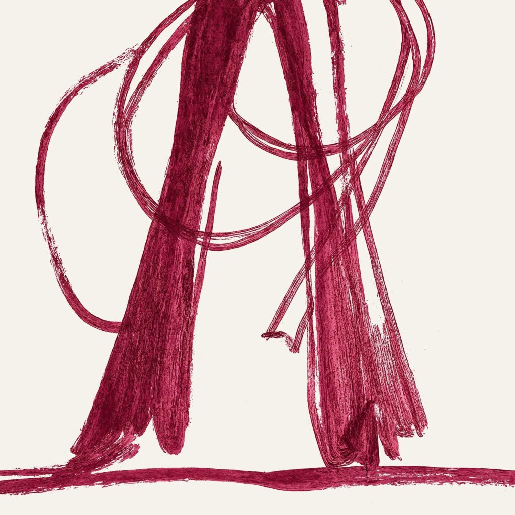 Set of 2 Red Burgundy Cowgirl Sketches Print