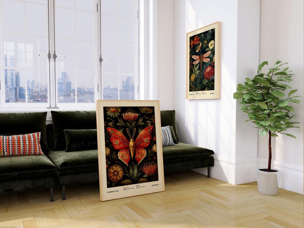 Set Of 2 William Morris Insects Prints