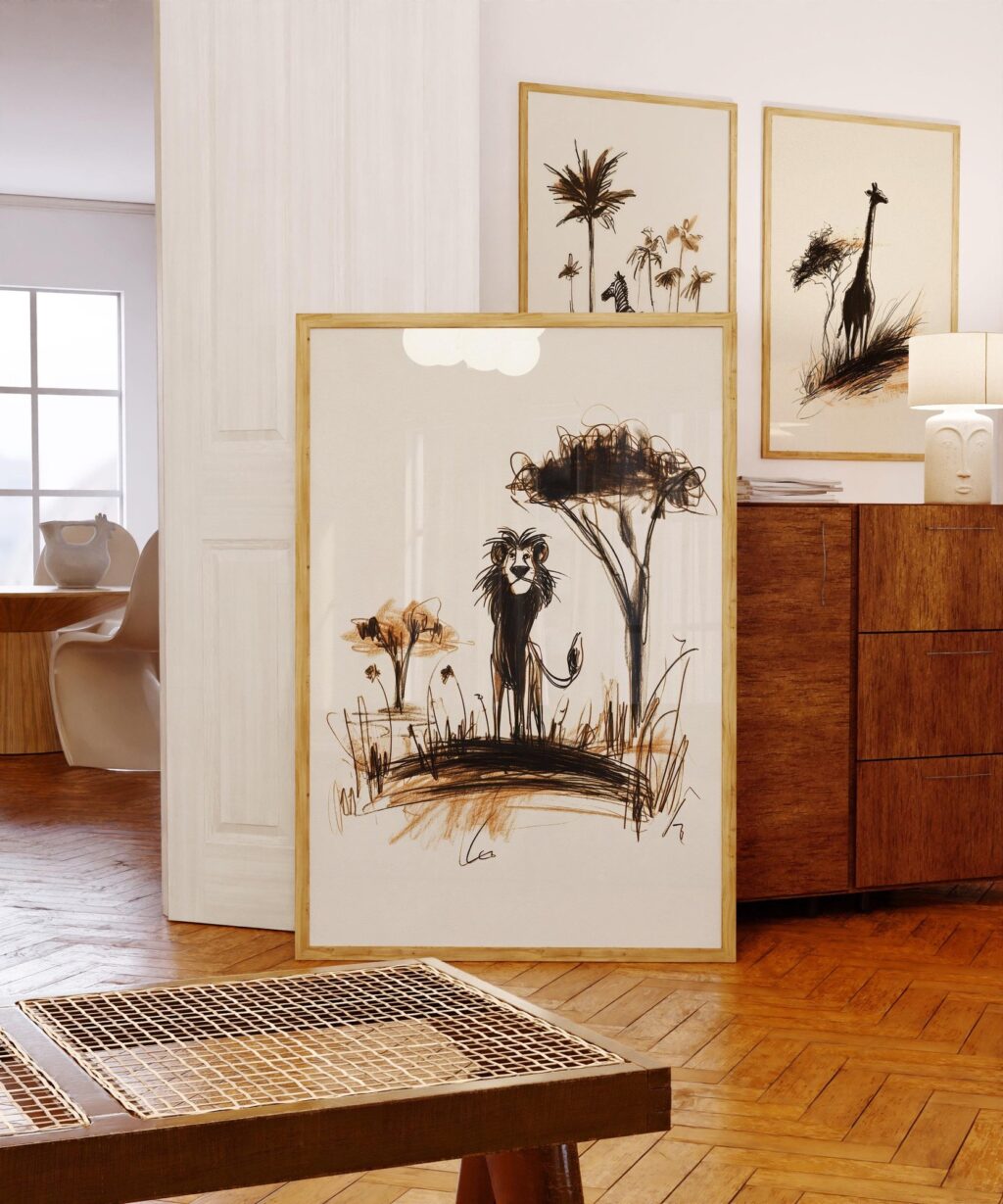 Set Of 3 Safari Art Prints