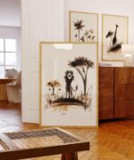 Set Of 3 Safari Art Prints