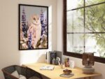 Sleeping Barn Owl Among Wildflowers Print