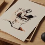 Sloth Bathroom Art Print