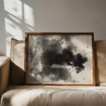 Sumi-e Ink Landscape Print