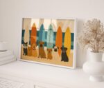 Surf Dog Art Print