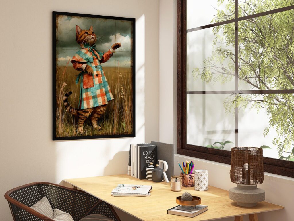 Tabby Cat Print