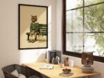 Tabby Tennis Cat Print
