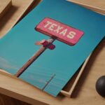 Texas Pink Sign Wall Art