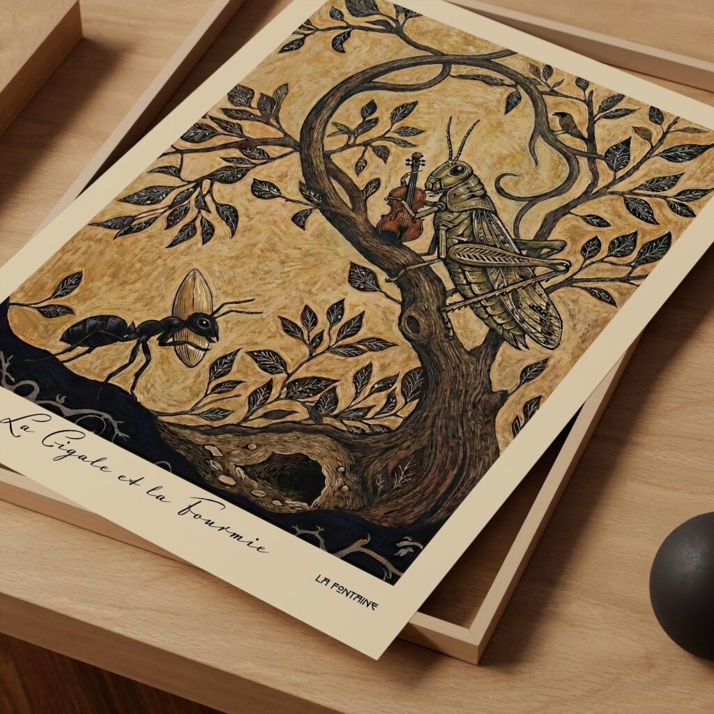 The Cicada and the Ant Art Print