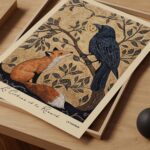 The Raven and the Fox Art Print